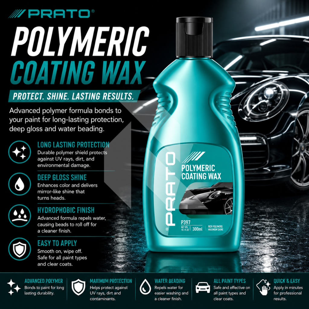 PRATO Polymeric Coating Wax 300ML – Advanced Paint Protection Coating Wax