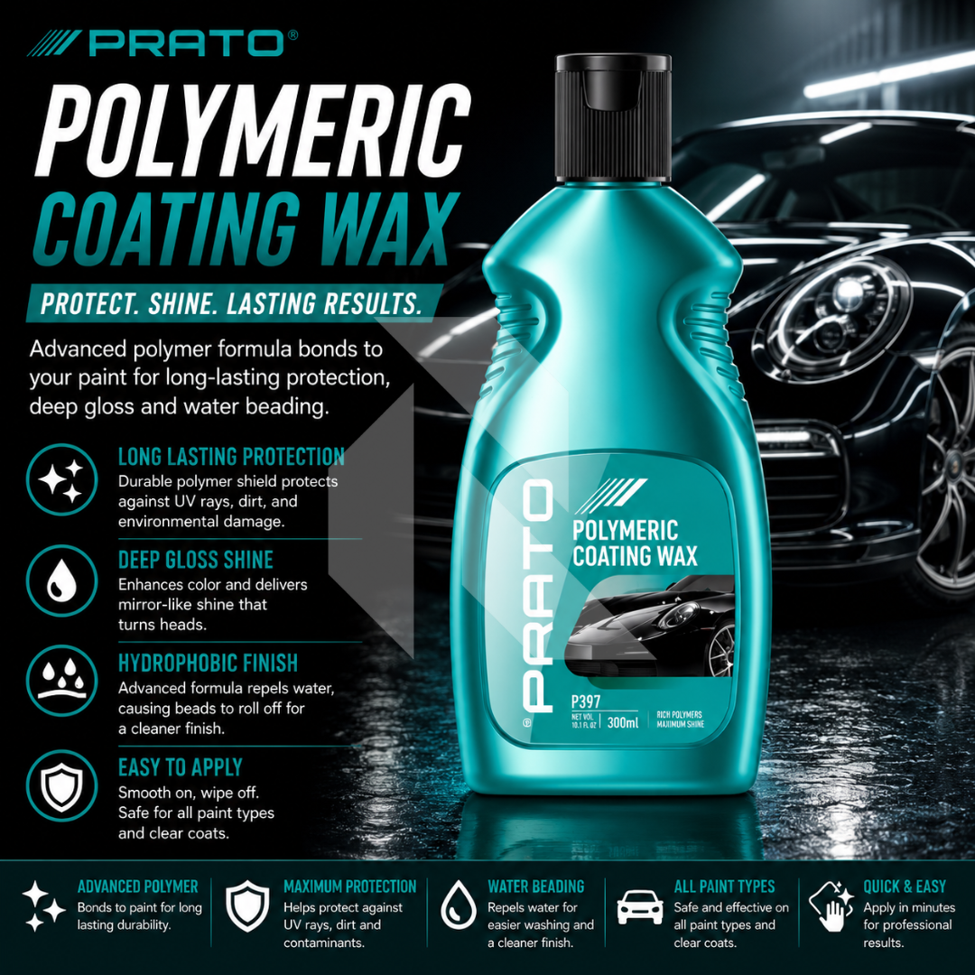 PRATO Polymeric Coating Wax 300ML – Advanced Paint Protection Coating Wax