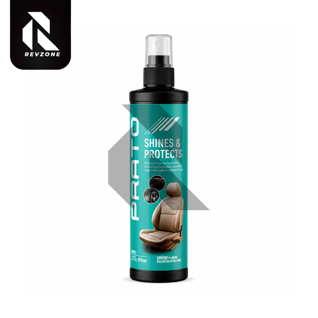 PRATO Shines & Protects 295ml – Interior Protectant for Dashboard, Leather, Vinyl & Plastic