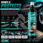 PRATO Shines & Protects 295ml – Interior Protectant for Dashboard, Leather, Vinyl & Plastic