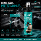 PRATO Shines & Protects 295ml – Interior Protectant for Dashboard, Leather, Vinyl & Plastic