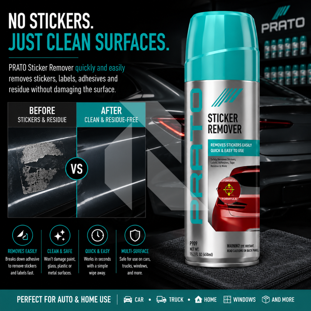 PRATO Sticker Remover 450ml – Adhesive, Label & Glue Residue Remover Spray