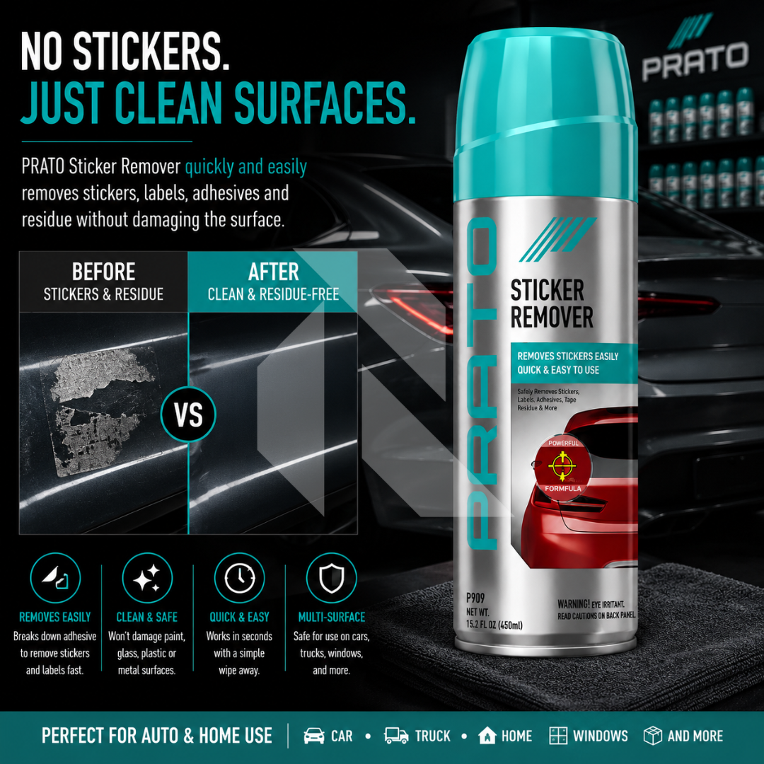 PRATO Sticker Remover 450ml – Adhesive, Label & Glue Residue Remover Spray