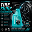 PRATO Tire Shine 500ML – Instant Tire Gloss & Rubber Protection Spray for Deep Black Finish