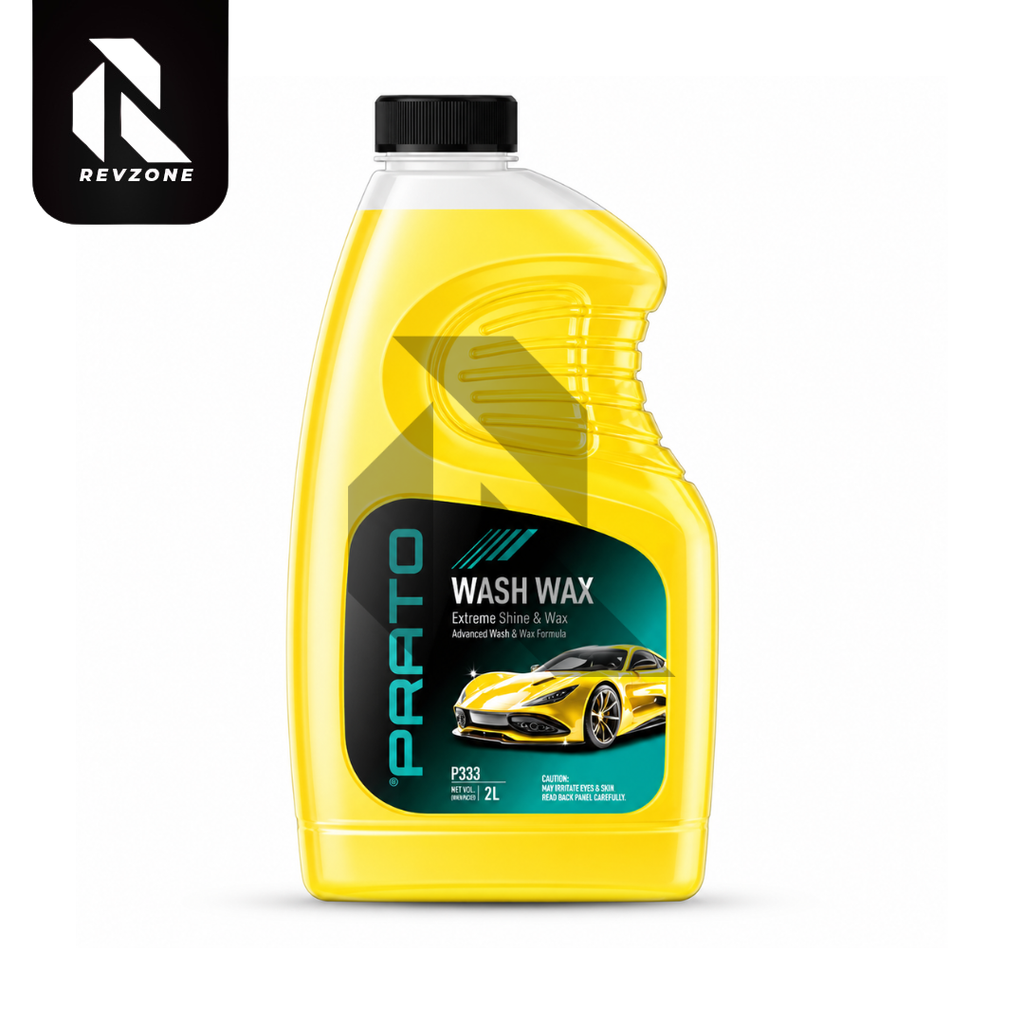 PRATO Wash & Wax 2L – Car Wash Shampoo with Wax for Deep Cleaning & Brilliant Shine