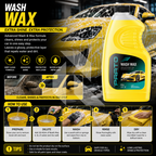 PRATO Wash & Wax 2L – Car Wash Shampoo with Wax for Deep Cleaning & Brilliant Shine