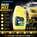 PRATO Wash & Wax 2L – Car Wash Shampoo with Wax for Deep Cleaning & Brilliant Shine