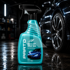 PRATO Wax & Dry Spray Wax 500ML – Quick Shine Spray Wax for Instant Gloss & Paint Protection