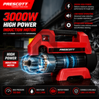 Prescott Expert Series Pressure Washer 170 Bar 3000W Induction Motor Free 100ML Shampoo