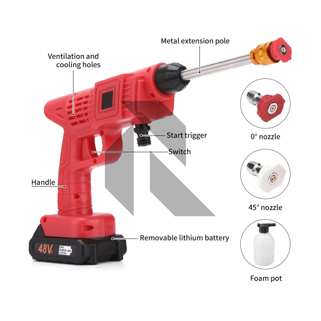 Prescott Expert Series 48V Double Battery Cordless Pressure Washer – Free 100ML Shampoo
