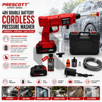 Prescott Expert Series 48V Double Battery Cordless Pressure Washer – Free 100ML Shampoo
