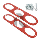 Universal Aluminum Rear Bumper Air Diversion Diffuser Panel (Pair)