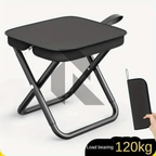 Portable Folding Camping Stool – Lightweight Aluminum Foldable Chair with Carry Bag for Outdoor