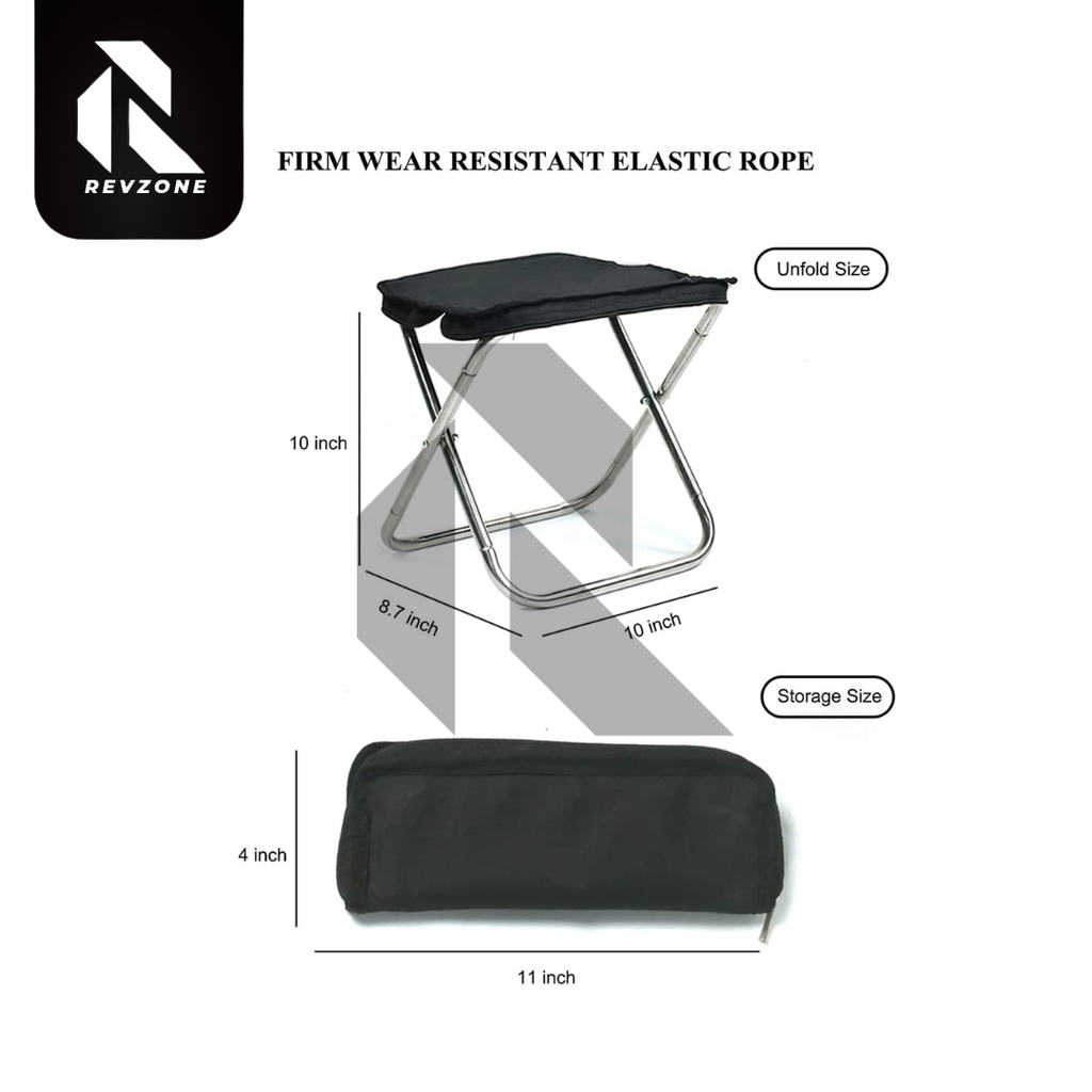Portable Folding Camping Stool – Lightweight Aluminum Foldable Chair with Carry Bag for Outdoor