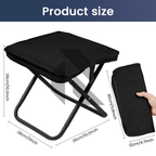 Portable Folding Camping Stool – Lightweight Aluminum Foldable Chair with Carry Bag for Outdoor