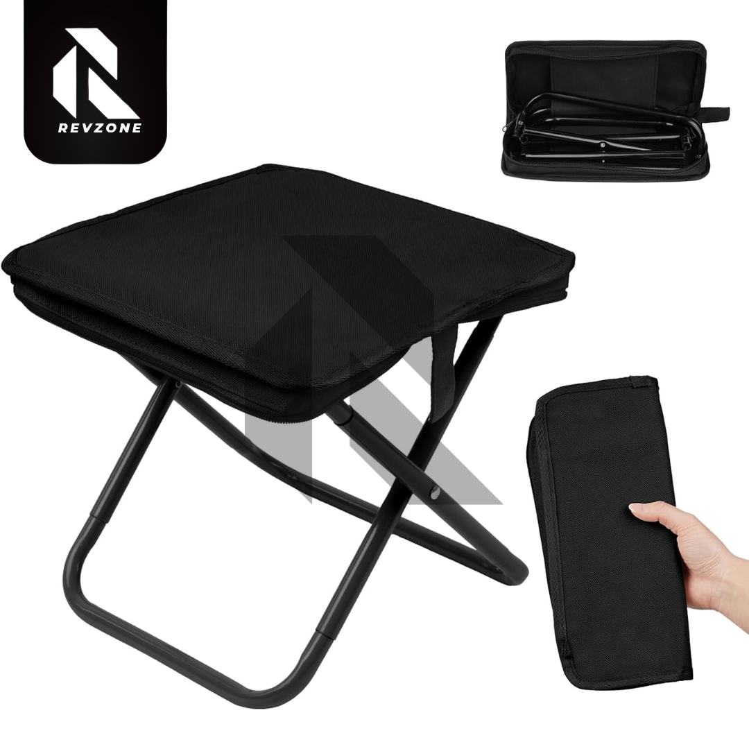 Portable Folding Camping Stool – Lightweight Aluminum Foldable Chair with Carry Bag for Outdoor
