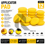 Premium Round Foam Applicator Pad – Ultra Soft Wax & Polish Sponge for Car Detailing