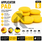 Premium Round Foam Applicator Pad – Ultra Soft Wax & Polish Sponge for Car Detailing
