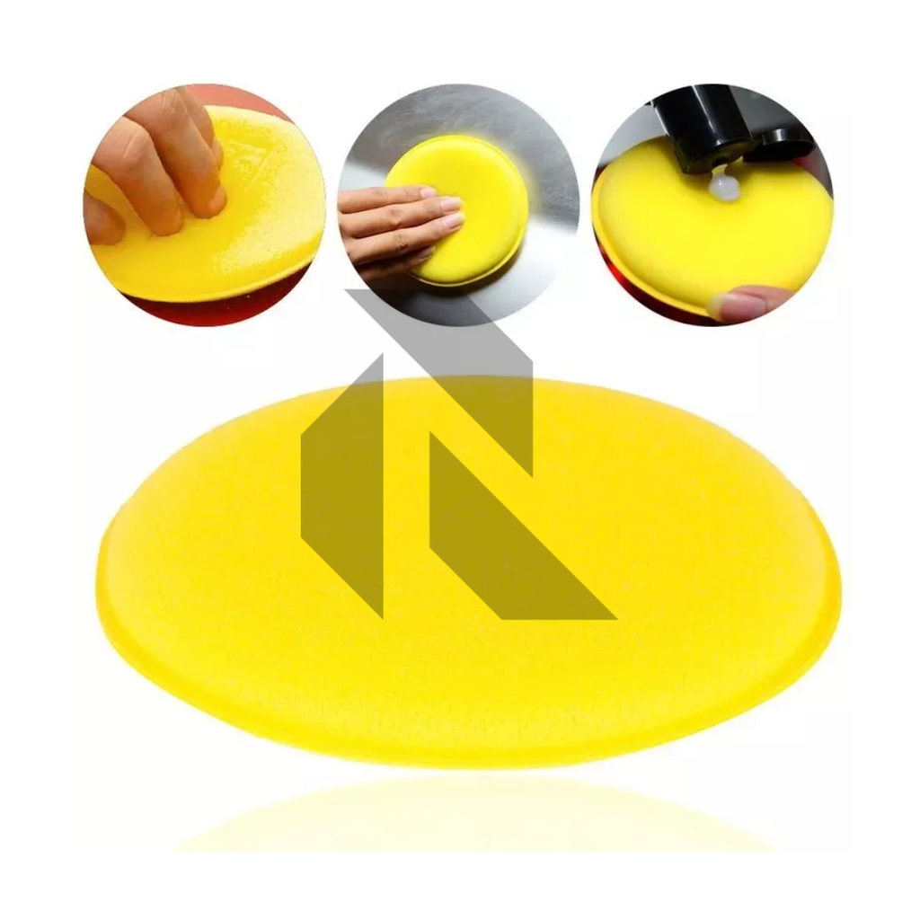 Premium Round Foam Applicator Pad – Ultra Soft Wax & Polish Sponge for Car Detailing