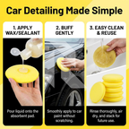Premium Round Foam Applicator Pad – Ultra Soft Wax & Polish Sponge for Car Detailing