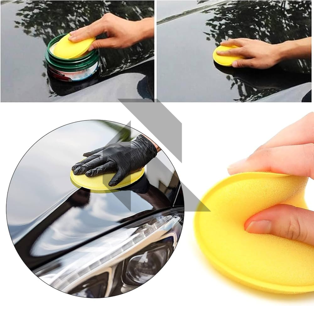 Premium Round Foam Applicator Pad – Ultra Soft Wax & Polish Sponge for Car Detailing