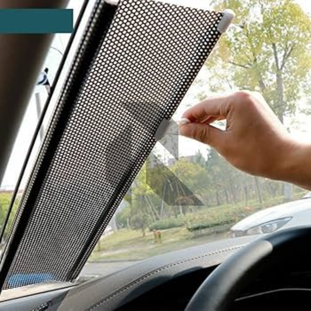 Universal Car Windshield Folding Curtain 50x125cm – Retractable Sun Shade Protector