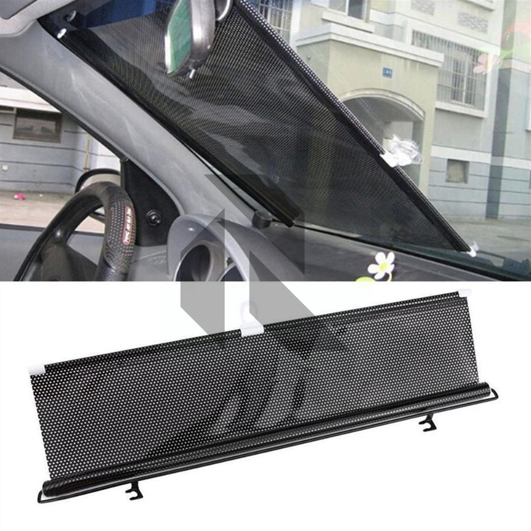 Universal Car Windshield Folding Curtain 50x125cm – Retractable Sun Shade Protector