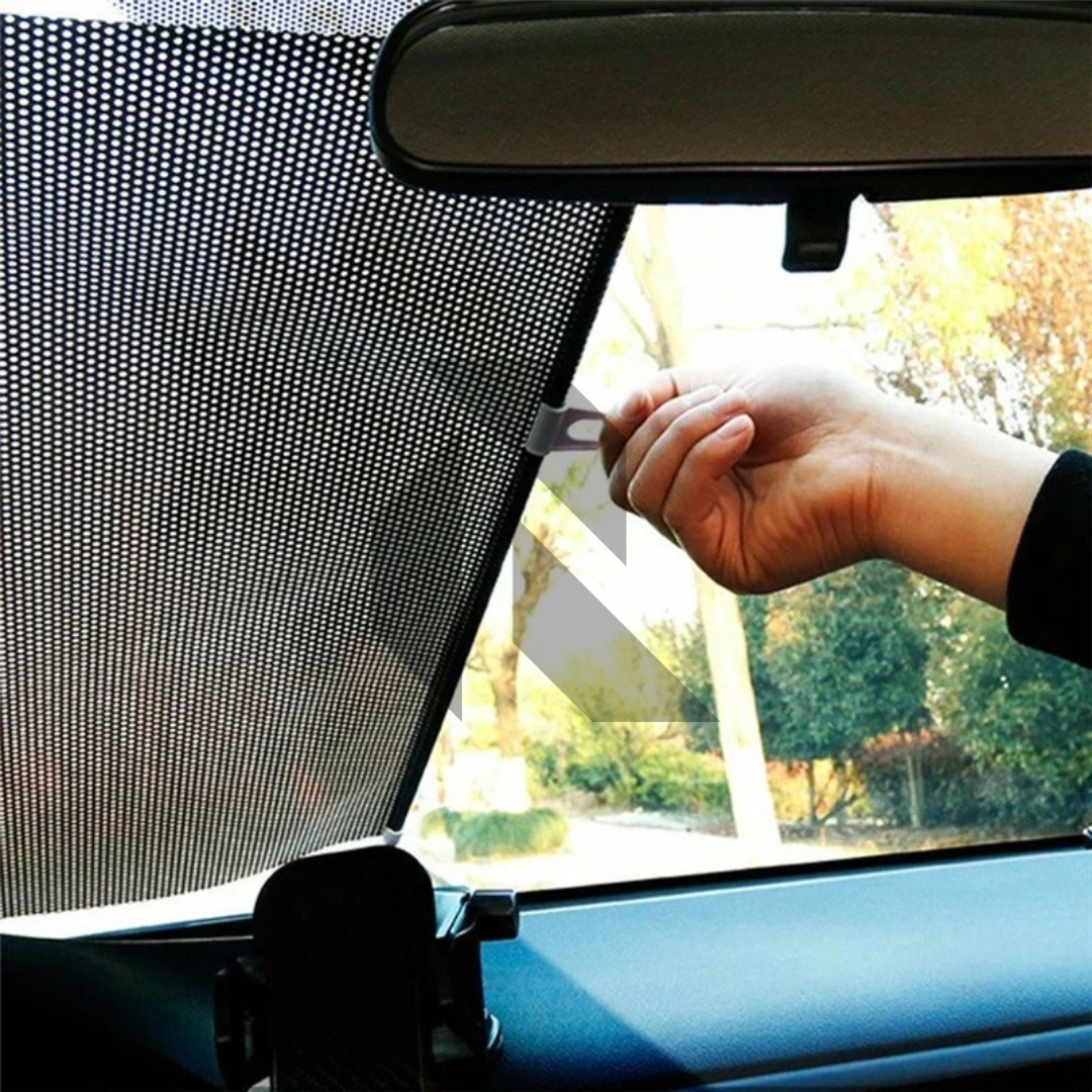 Universal Car Windshield Folding Curtain 50x125cm – Retractable Sun Shade Protector Secondary image