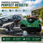 Safeer 95S7 High Pressure Washer 140 BAR 2800 RPM + Free Scratch Removal Wax