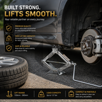 Universal Car Scissor Jack – Portable Manual Lift Jack for Emergency Tire Change
