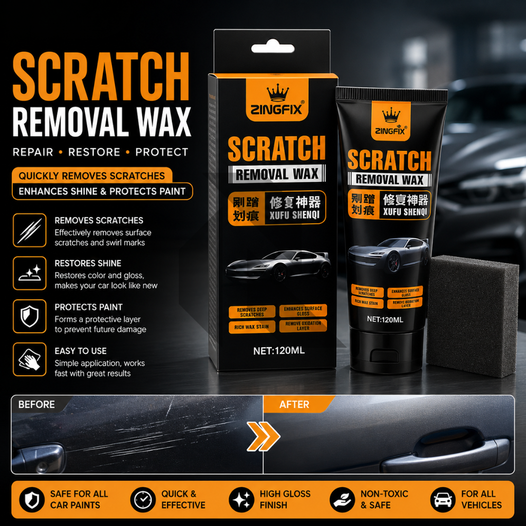 Zingfix Scratch Removal Wax 120ML – Car Scratch Remover Polish