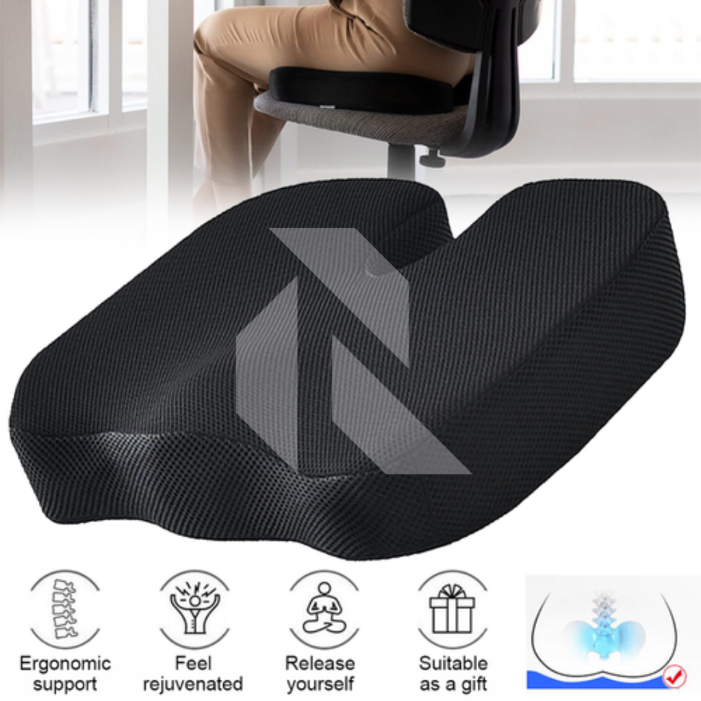 U-Shaped Foam Seat Cushion – Orthopedic Support Pillow for Sciatica & Back Pain Relief