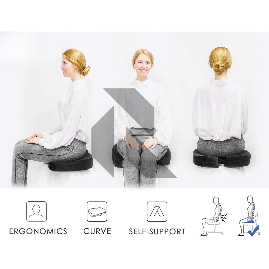 U-Shaped Foam Seat Cushion – Orthopedic Support Pillow for Sciatica & Back Pain Relief