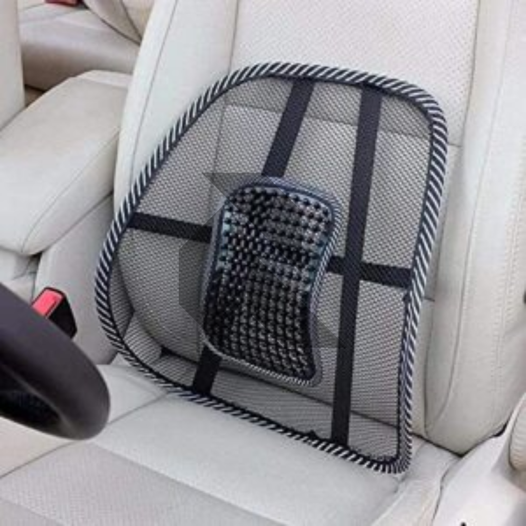 Universal Car Seat Back Support Mesh Cushion – Lower Back Pain Relief Support