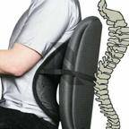 Universal Car Seat Back Support Mesh Cushion – Lower Back Pain Relief Support