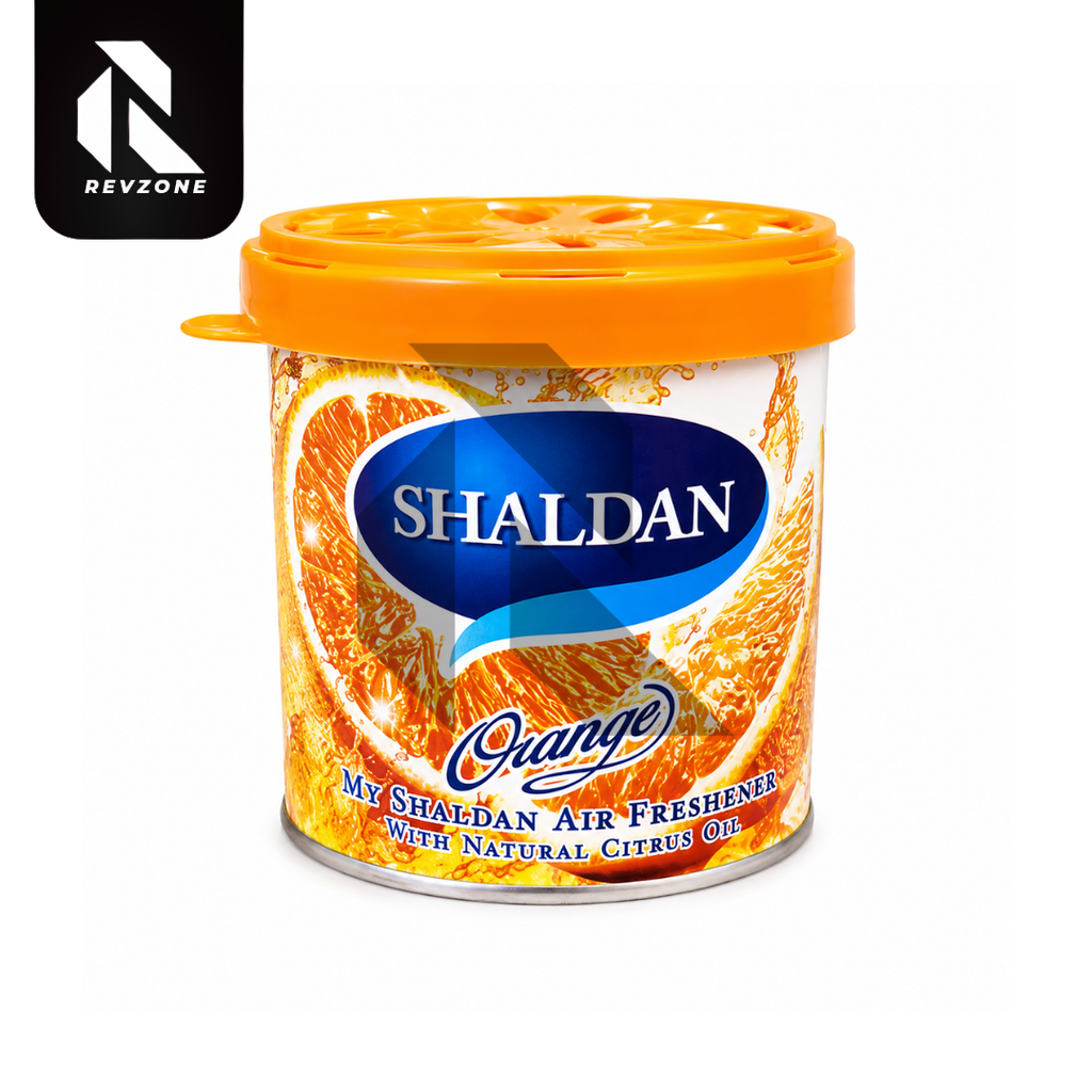 Shaldan Orange Car Air Freshener Can – Long Lasting Gel Air Freshener for Car, Home & Office
