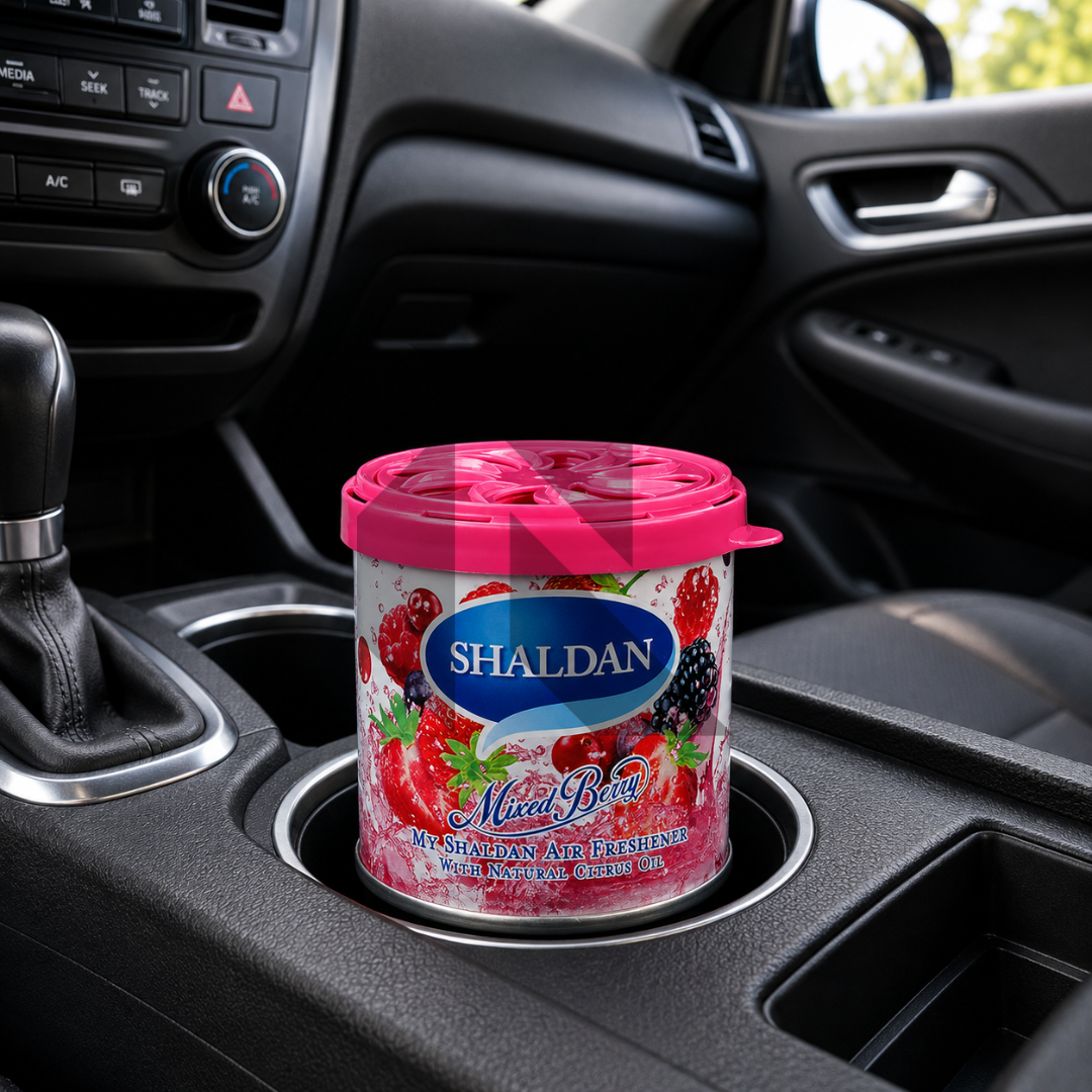 Shaldan Mixed Berry Car Air Freshener Can – Long Lasting Gel Air Freshener for Car, Home & Office