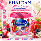 Shaldan Mixed Berry Car Air Freshener Can – Long Lasting Gel Air Freshener for Car, Home & Office