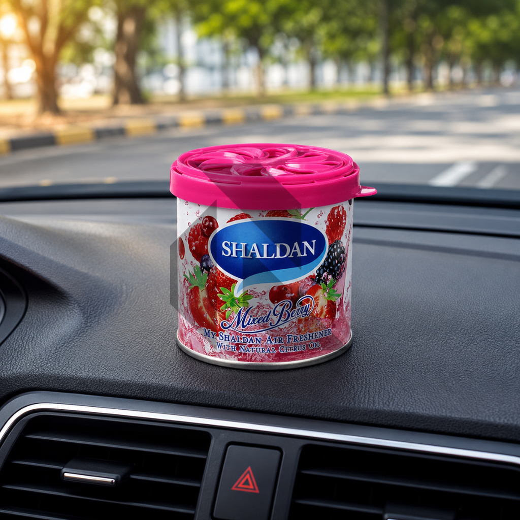 Shaldan Mixed Berry Car Air Freshener Can – Long Lasting Gel Air Freshener for Car, Home & Office