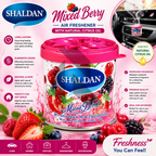 Shaldan Mixed Berry Car Air Freshener Can – Long Lasting Gel Air Freshener for Car, Home & Office