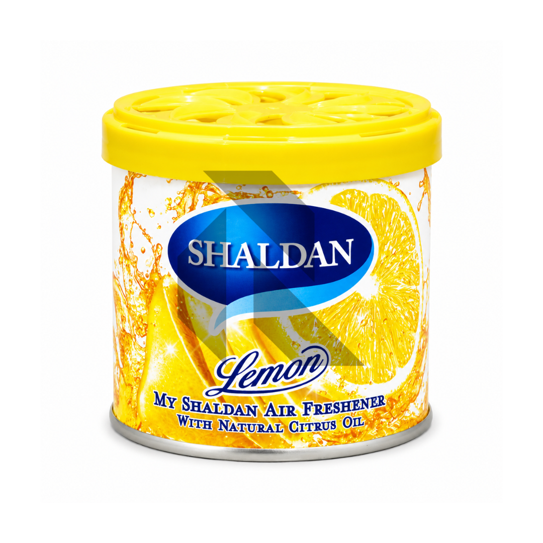 Shaldan Lemon Car Air Freshener Can – Long Lasting Gel Air Freshener for Car, Home & Office