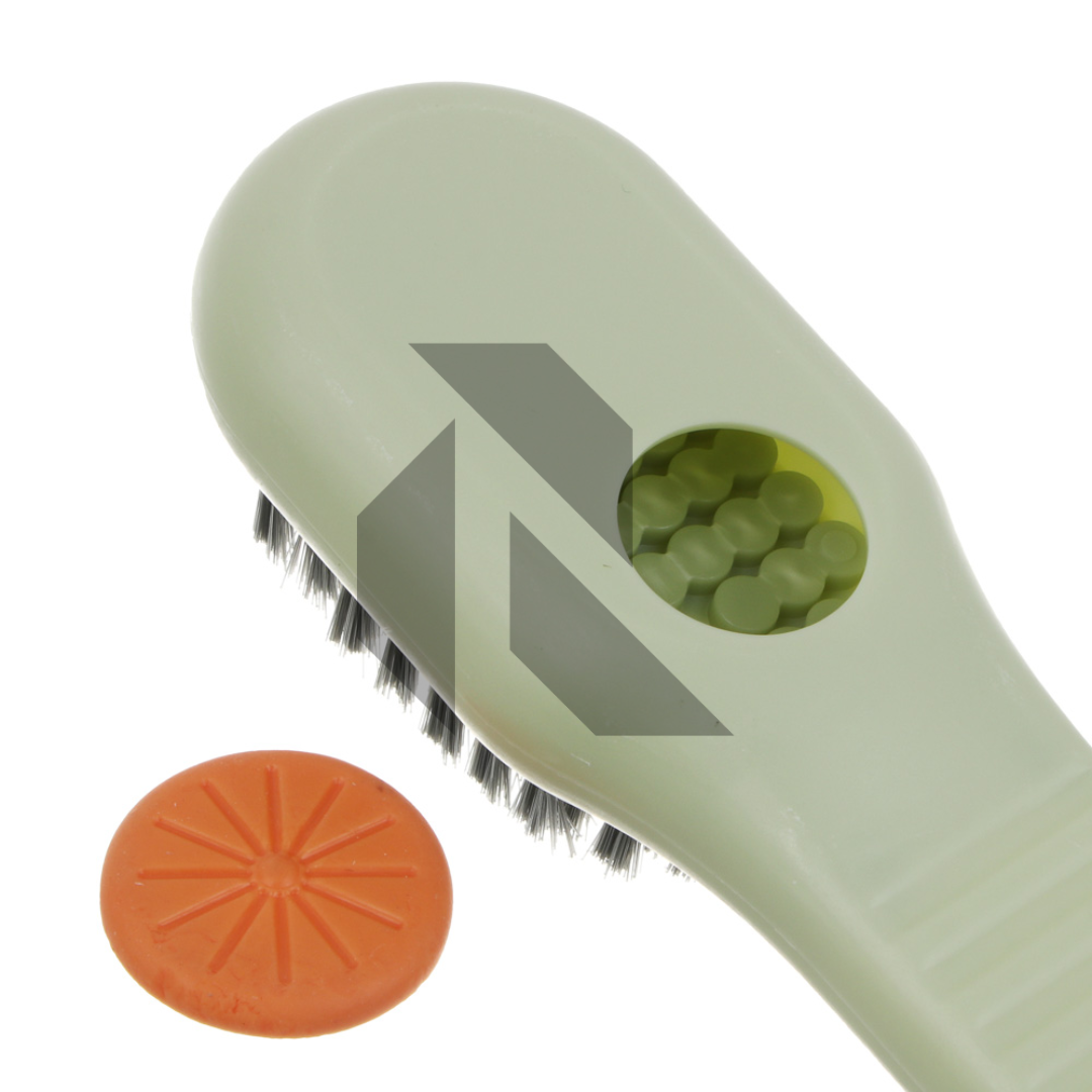 Car Soap Dispensing Cleaning Brush – Built-In Soap Dispenser Scrub Brush for Car Interior & Exterior Secondary image