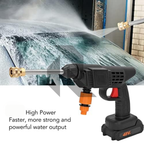 48V Cordless High Pressure Washer – Rechargeable Car Washer with Single Battery Free 100ML Shampoo