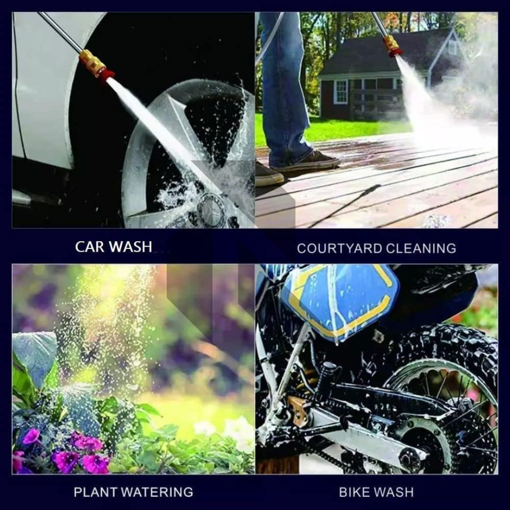 48V Cordless High Pressure Washer – Rechargeable Car Washer with Single Battery Free 100ML Shampoo