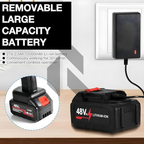 48V Cordless High Pressure Washer – Rechargeable Car Washer with Single Battery Free 100ML Shampoo