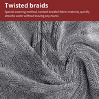 Single Twisted Loop Microfiber Drying Towel 600GSM