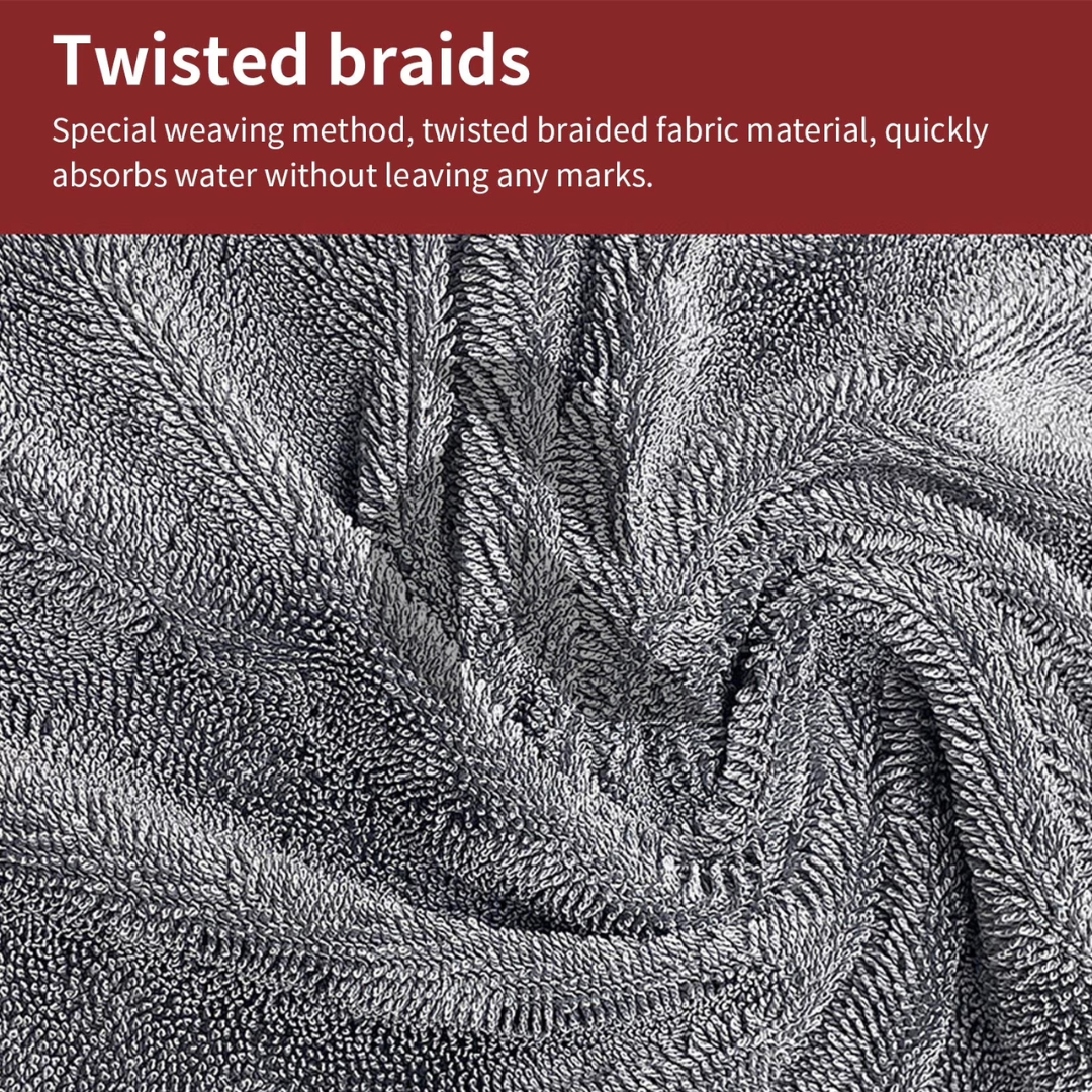 Single Twisted Loop Microfiber Drying Towel 600GSM