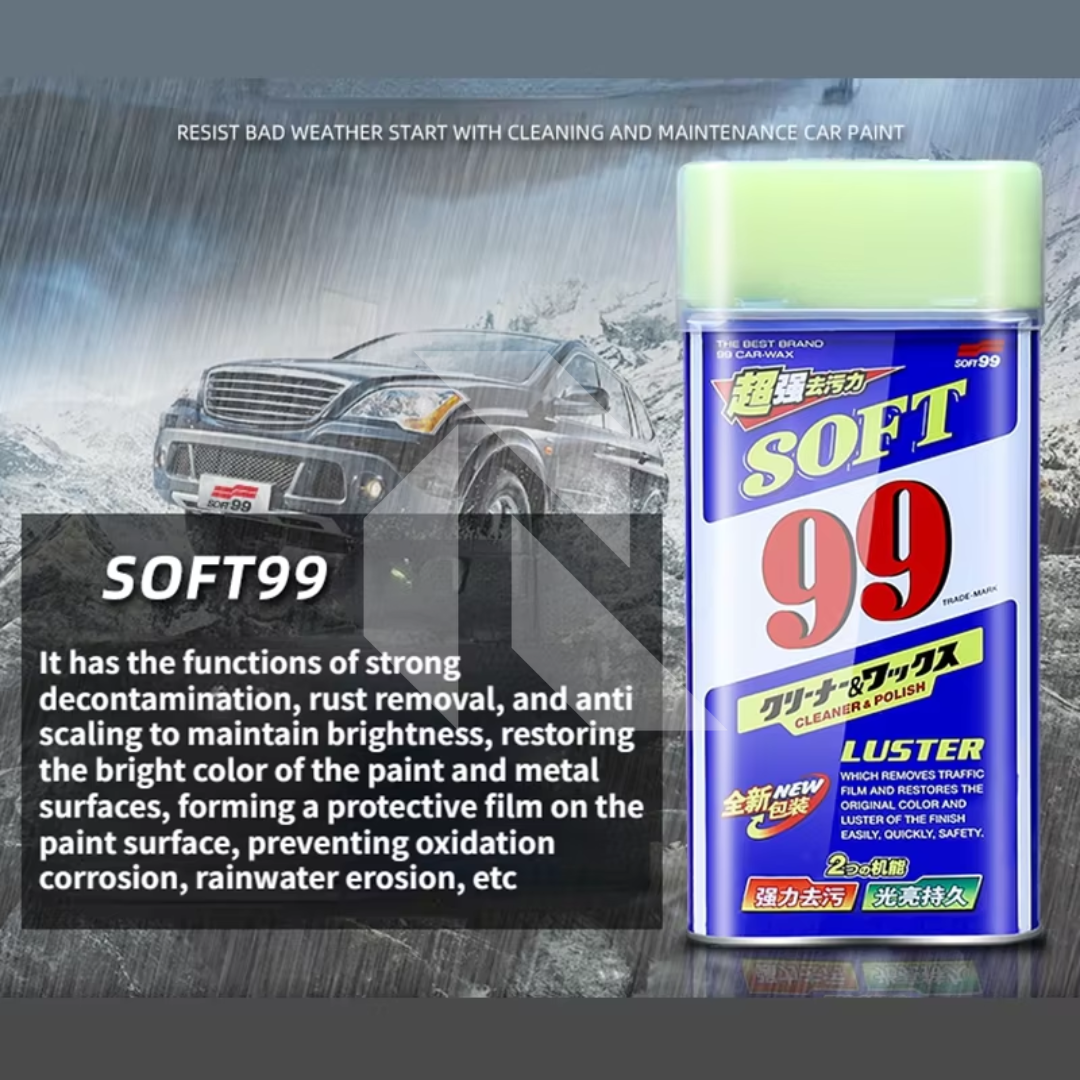 Soft99 Luster Cleaner & Polish Wax 530ML – Car Paint Cleaner, Polish & Shine Protection