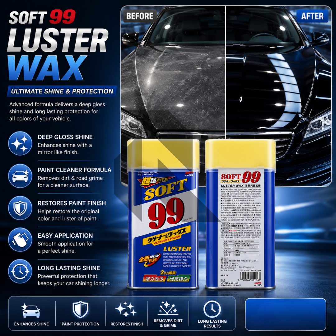 Soft99 Luster Cleaner & Polish Wax 530ML – Car Paint Cleaner, Polish & Shine Protection