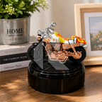 Solar Powered Motorcycle Car Air Freshener – Rotating Aromatherapy Perfume Diffuser Dashboard